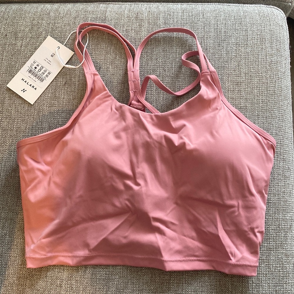 Halara- NEW- Cloudful Air Double Straps Crisscross Cropped Yoga Tank Top